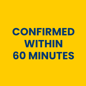 Confirmed within 60 minutes